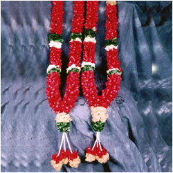 "Red rose petal Garlands ( 2 Garlands) - Click here to View more details about this Product